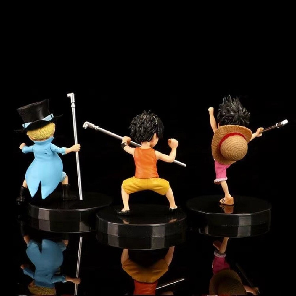 One Piece - 3 pièces/set Luffy Ace Sabo Enfants