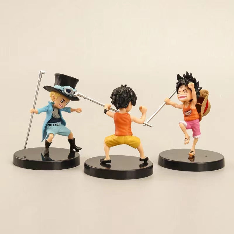One Piece - 3 pièces/set Luffy Ace Sabo Enfants